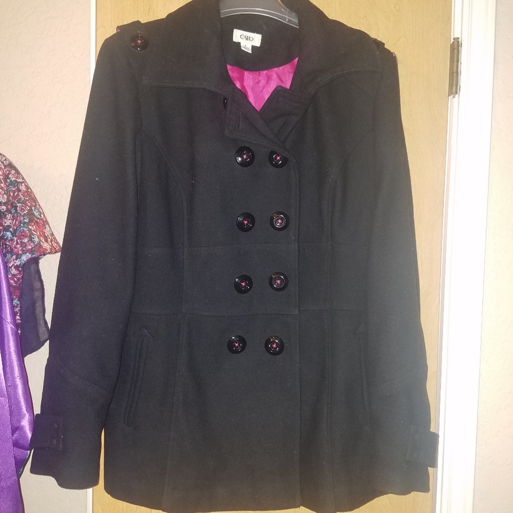 Black pea coat